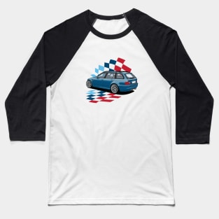 Laguna Seca Blue Wagon Baseball T-Shirt